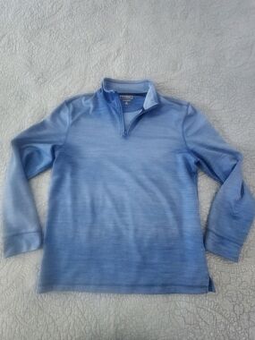 Club Room Light Blue Quarter-Zip Pullover